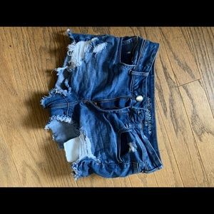 Women’s American eagle denim high rise short, 8